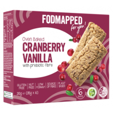 Fodmapped Oven Baked Cranberry Vanilla Bars 210g 